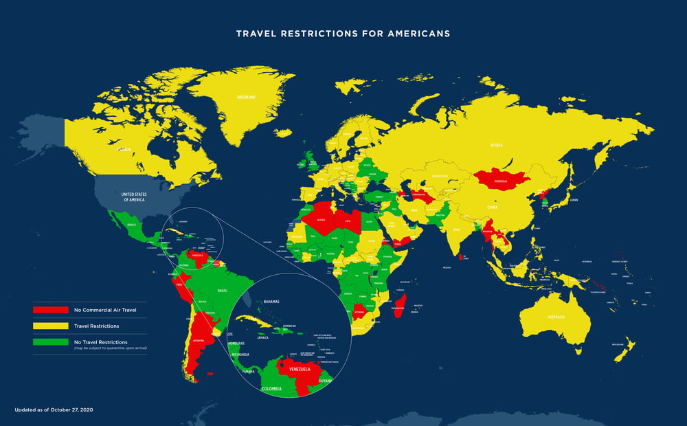 us travel restrictions international
